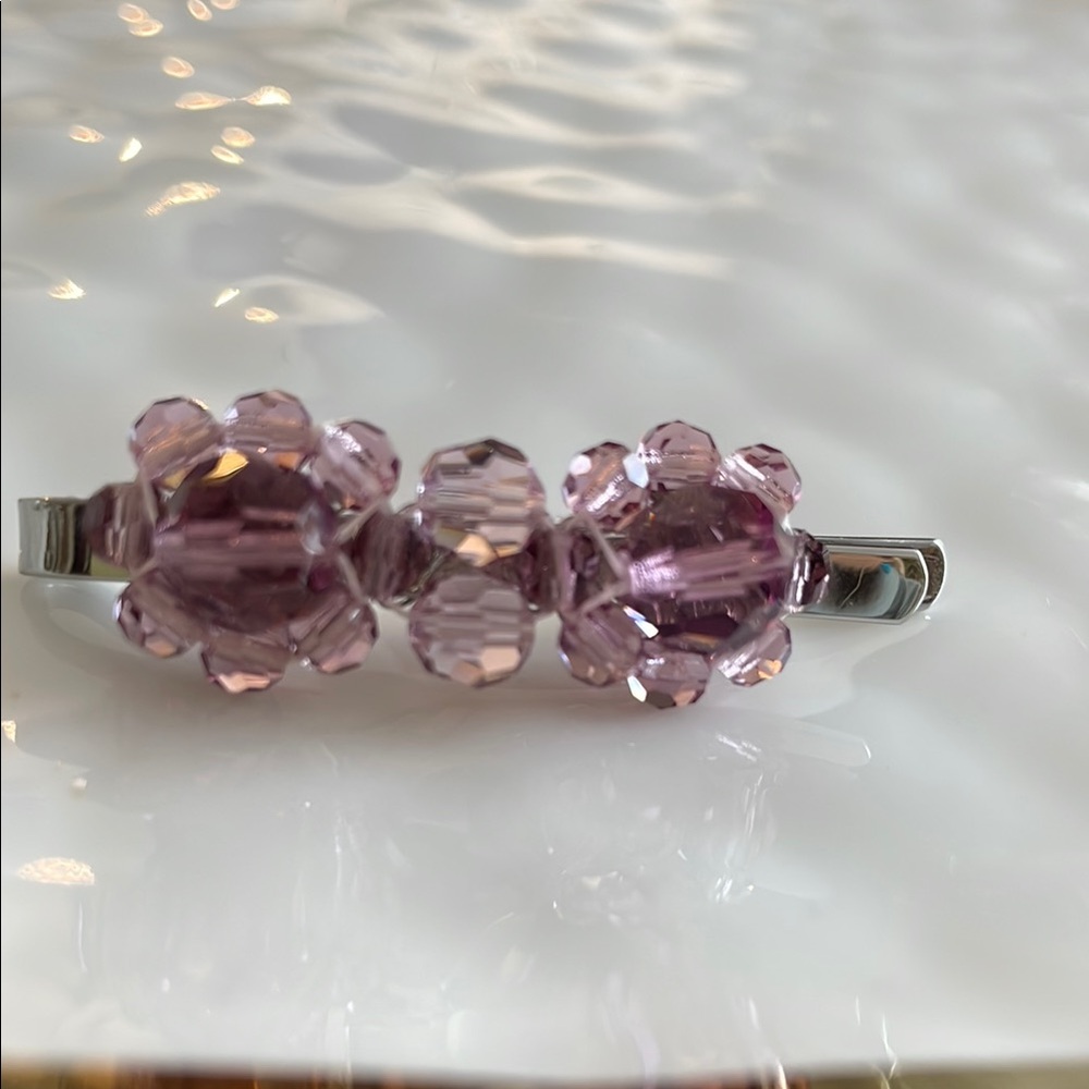 Simone Rocha Pink Crystal Hair Clip